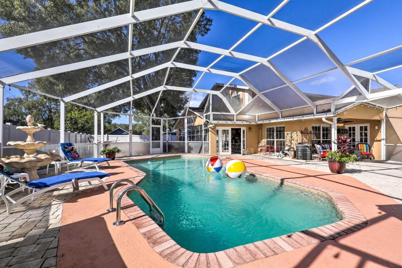 Cozy Home In Heart Of Tampa With Lanai And Pool! Exteriér fotografie